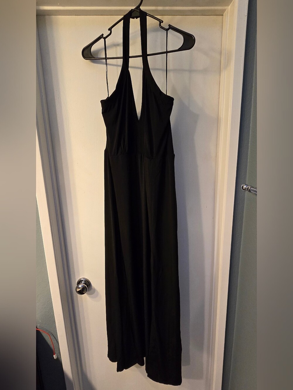 VENUS Black Halter V-Neck Maxi Dress XL